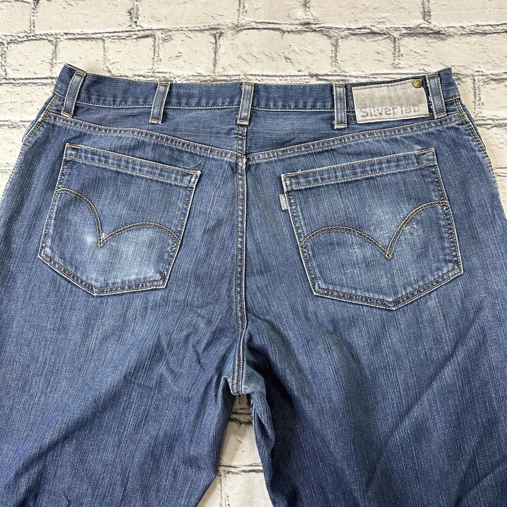 Levis Silvertab Baggy Fit Jeans 40x31 Blue Wide Leg Loose 90s Vintage Skater